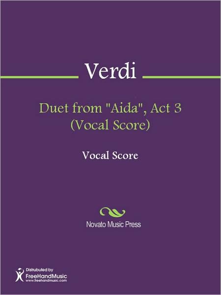 Duet from "Aida", Act 3 (Vocal Score)