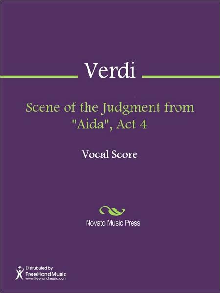 Scene of the Judgment from "Aida", Act 4