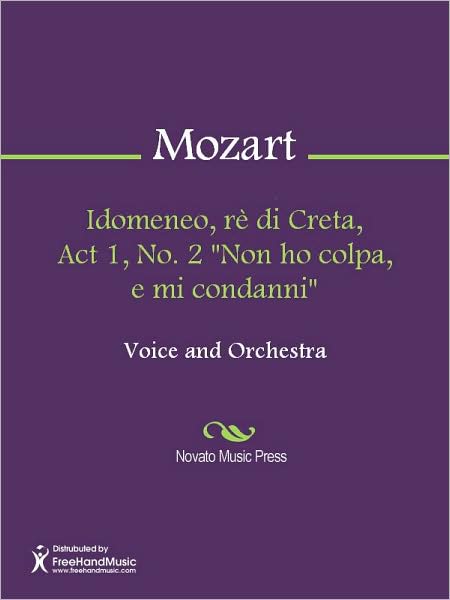 Idomeneo, re di Creta, Act 1, No. 2 "Non ho colpa, e mi condanni"