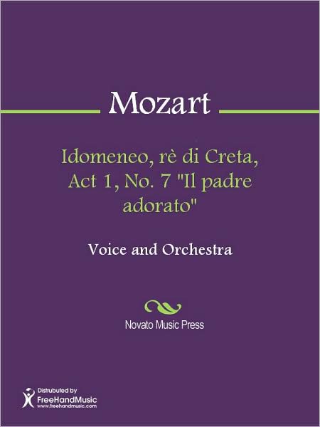 Idomeneo, re di Creta, Act 1, No. 7 "Il padre adorato"