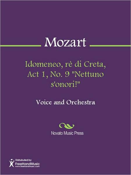Idomeneo, re di Creta, Act 1, No. 9 "Nettuno s'onori!"
