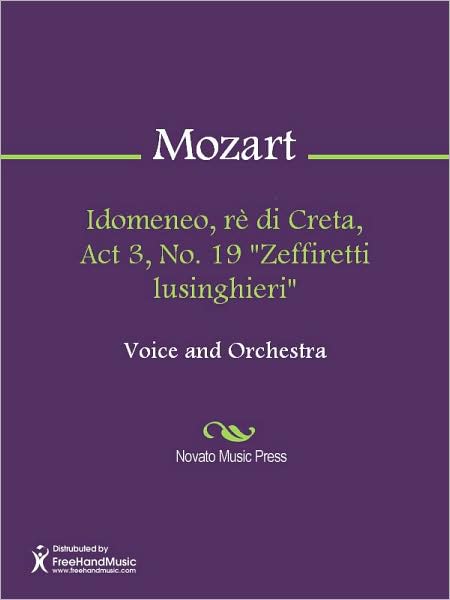 Idomeneo, re di Creta, Act 3, No. 19 "Zeffiretti lusinghieri"