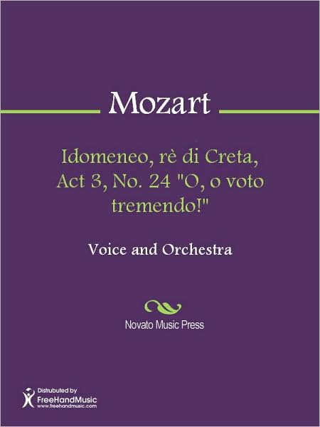Idomeneo, re di Creta, Act 3, No. 24 "O, o voto tremendo!"