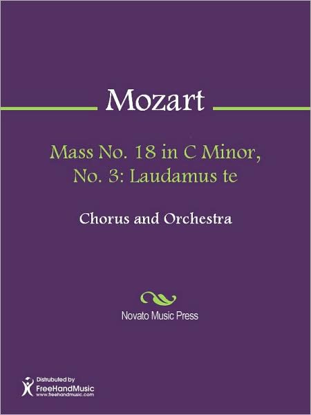 Mass No. 18 in C Minor, No. 3: Laudamus te