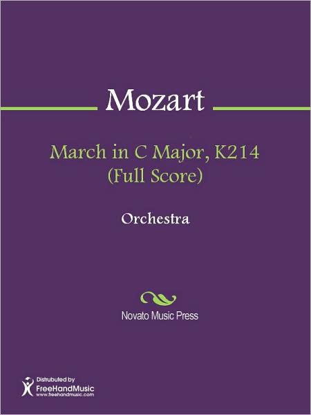 March in C Major, K214 (Full Score)
