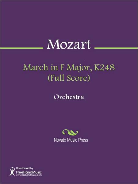 March in F Major, K248 (Full Score)