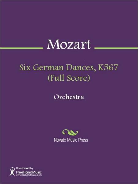 Six German Dances, K567 (Full Score)