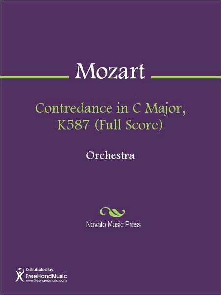 Contredance in C Major, K587 (Full Score)