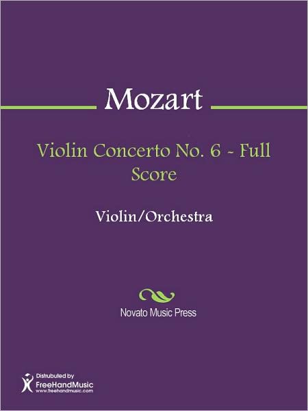 Violin Concerto No. 6 - Full Score