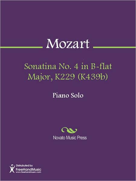 Sonatina No. 4 in B-flat Major, K229 (K439b)