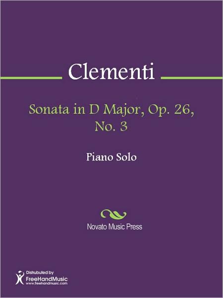 Sonata in D Major, Op. 26, No. 3