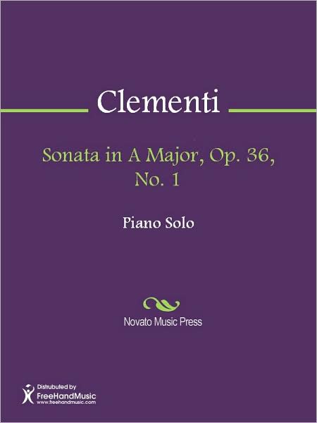 Sonata in A Major, Op. 36, No. 1