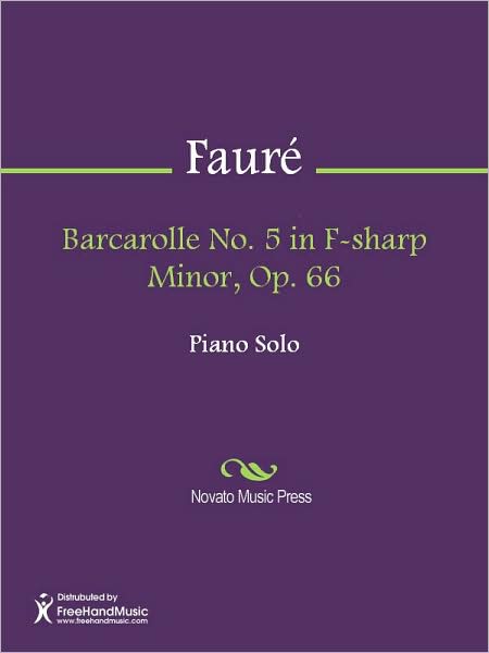 Barcarolle No. 5 in F-sharp Minor, Op. 66