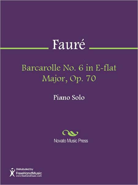 Barcarolle No. 6 in E-flat Major, Op. 70