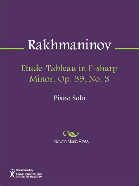 Etude-Tableau in F-sharp Minor, Op. 39, No. 3