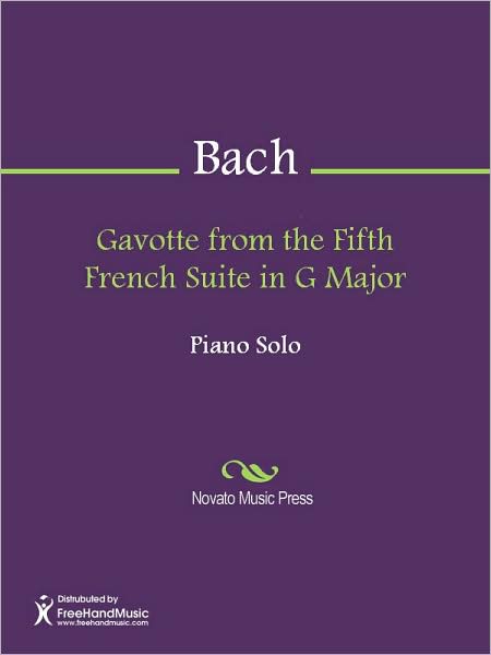 Gavotte from the Fifth French Suite in G Major