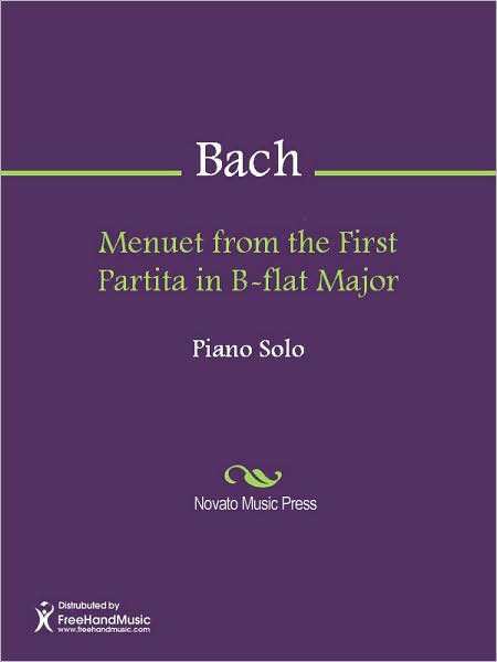 Menuet from the First Partita in B-flat Major