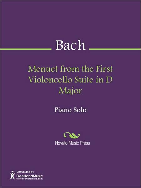Menuet from the First Violoncello Suite in D Major