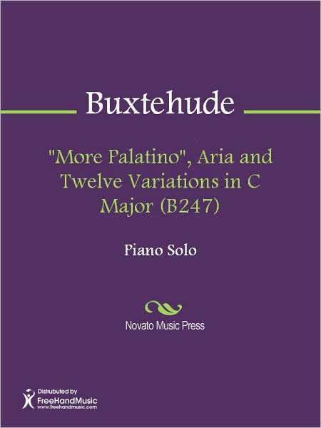 "More Palatino", Aria and Twelve Variations in C Major (B247)