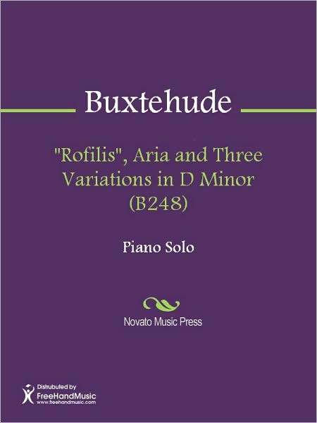 "Rofilis", Aria and Three Variations in D Minor (B248)