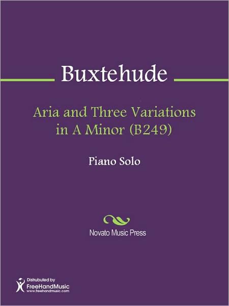 Aria and Three Variations in A Minor (B249)