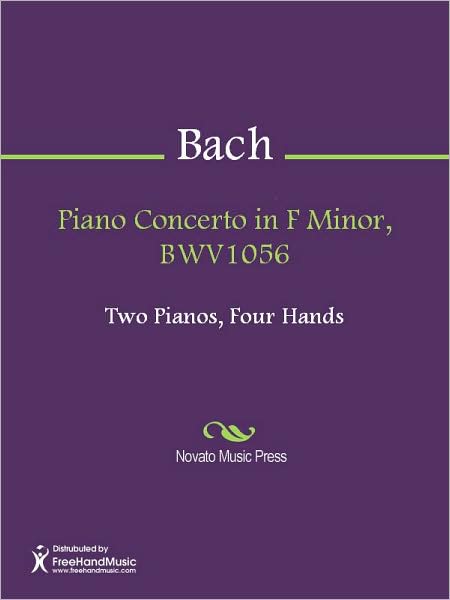 Piano Concerto in F Minor, BWV1056