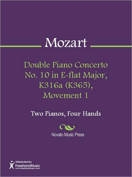 Double Piano Concerto No. 10 in E-flat Major, K316a (K365), Movement 1