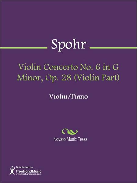 Violin Concerto No. 6 in G Minor, Op. 28 (Violin Part)