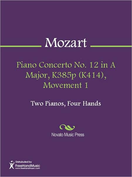 Piano Concerto No. 12 in A Major, K385p (K414), Movement 1