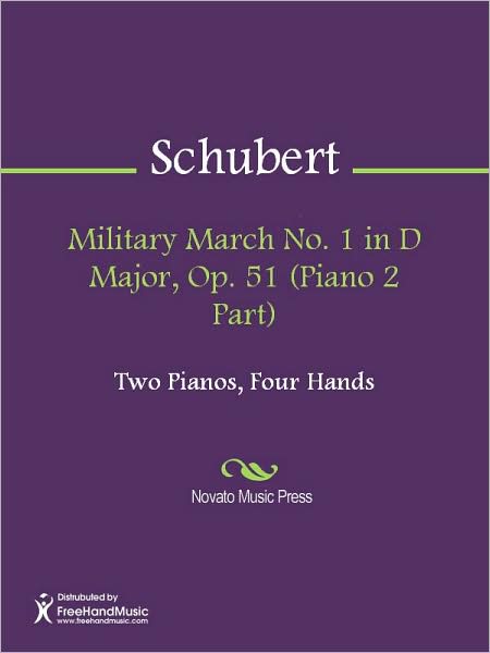 Military March No. 1 in D Major, Op. 51 (Piano 2 Part)