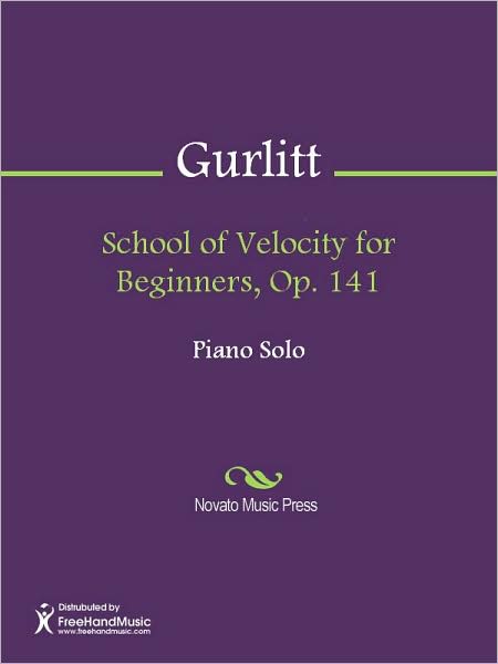 School of Velocity for Beginners, Op. 141