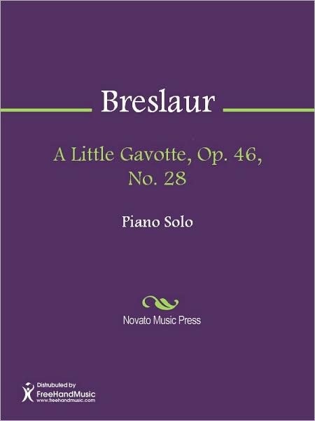 A Little Gavotte, Op. 46, No. 28