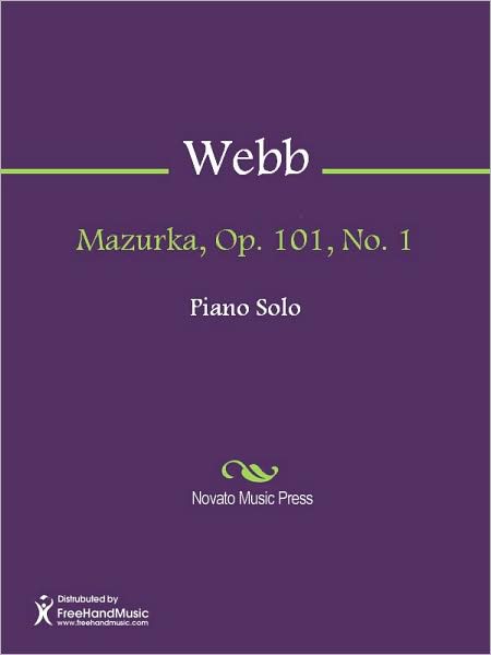 Mazurka, Op. 101, No. 1