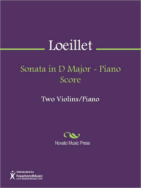 Sonata in D Major - Piano Score