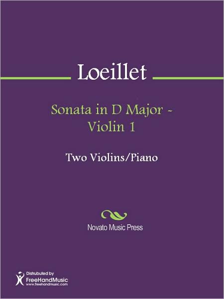 Sonata in D Major - Violin 1