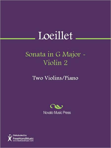 Sonata in G Major - Violin 2
