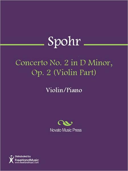 Concerto No. 2 in D Minor, Op. 2 (Violin Part)
