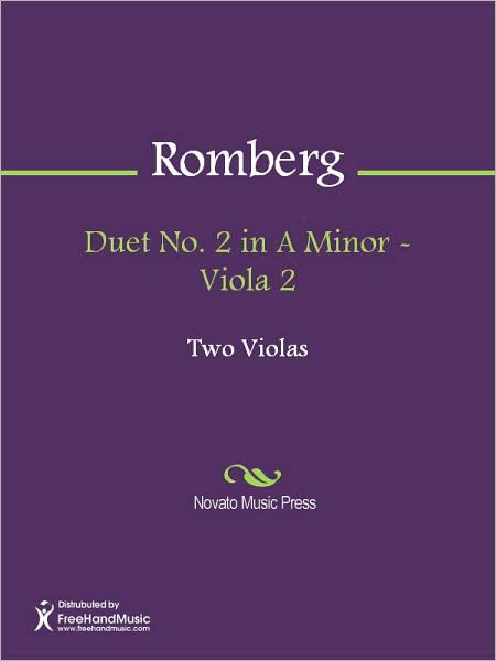 Duet No. 2 in A Minor - Viola 2