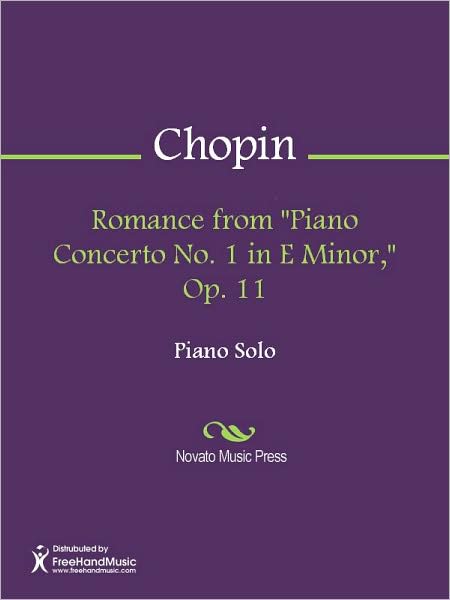 Romance from "Piano Concerto No. 1 in E Minor," Op. 11