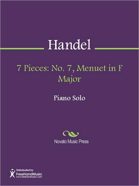 7 Pieces: No. 7, Menuet in F Major