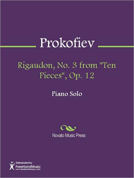 Rigaudon, No. 3 from "Ten Pieces", Op. 12