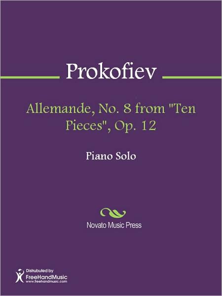 Allemande, No. 8 from "Ten Pieces", Op. 12