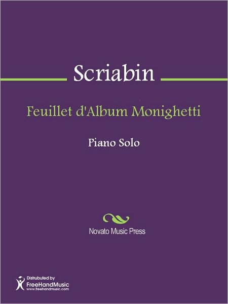 Feuillet d'Album Monighetti