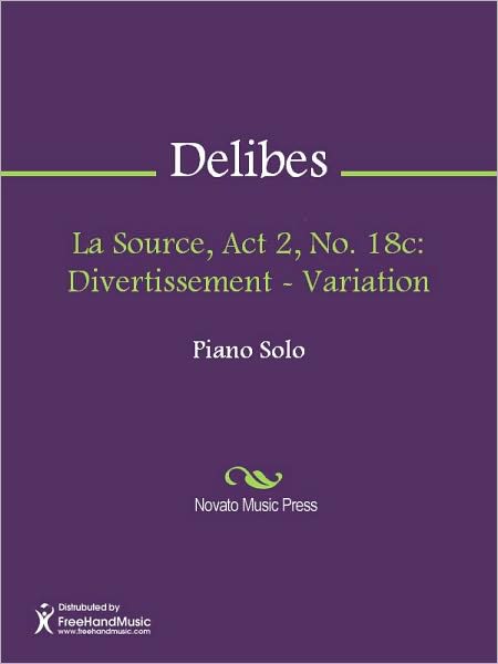 La Source, Act 2, No. 18c: Divertissement - Variation
