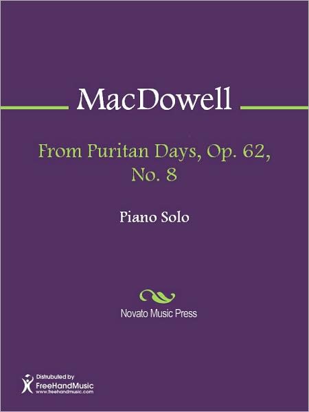 From Puritan Days, Op. 62, No. 8