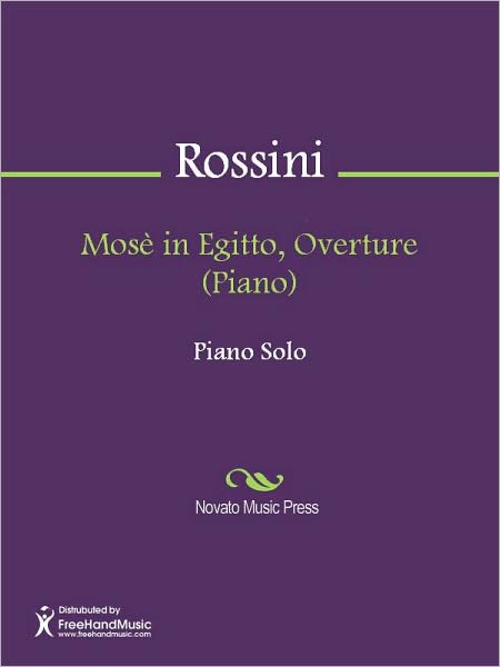 Mose in Egitto, Overture (Piano)