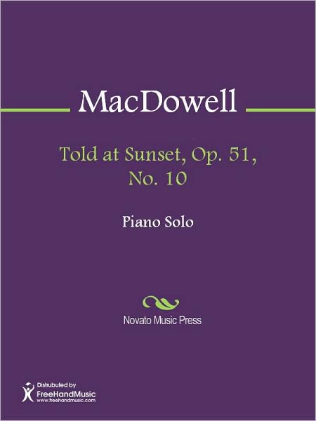 Told at Sunset, Op. 51, No. 10