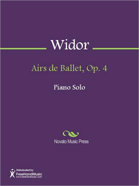 Airs de Ballet, Op. 4
