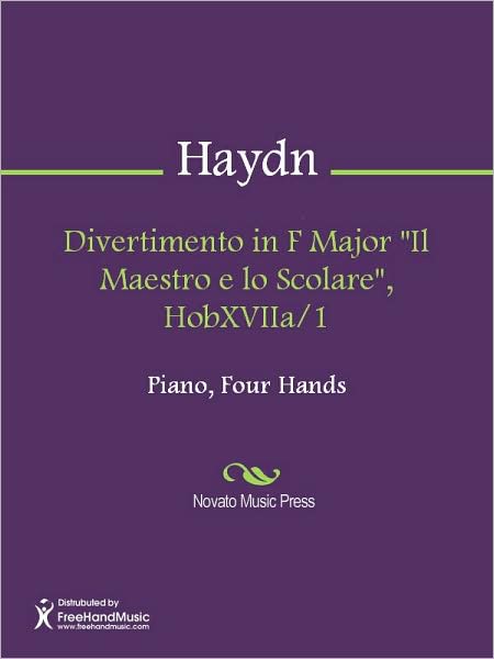 Divertimento in F Major "Il Maestro e lo Scolare", HobXVIIa/1