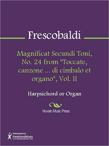 Magnificat Secundi Toni, No. 24 from "Toccate, canzone ... di cimbalo et organo", Vol. II